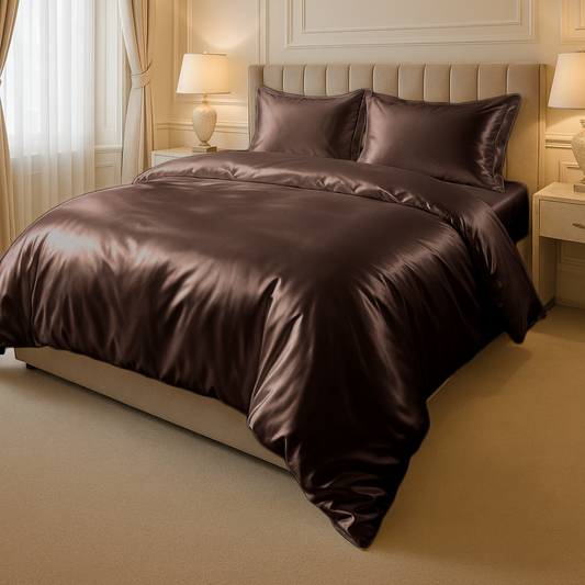 Dekbedovertrek Satijn™ Effen Luxurious Brons