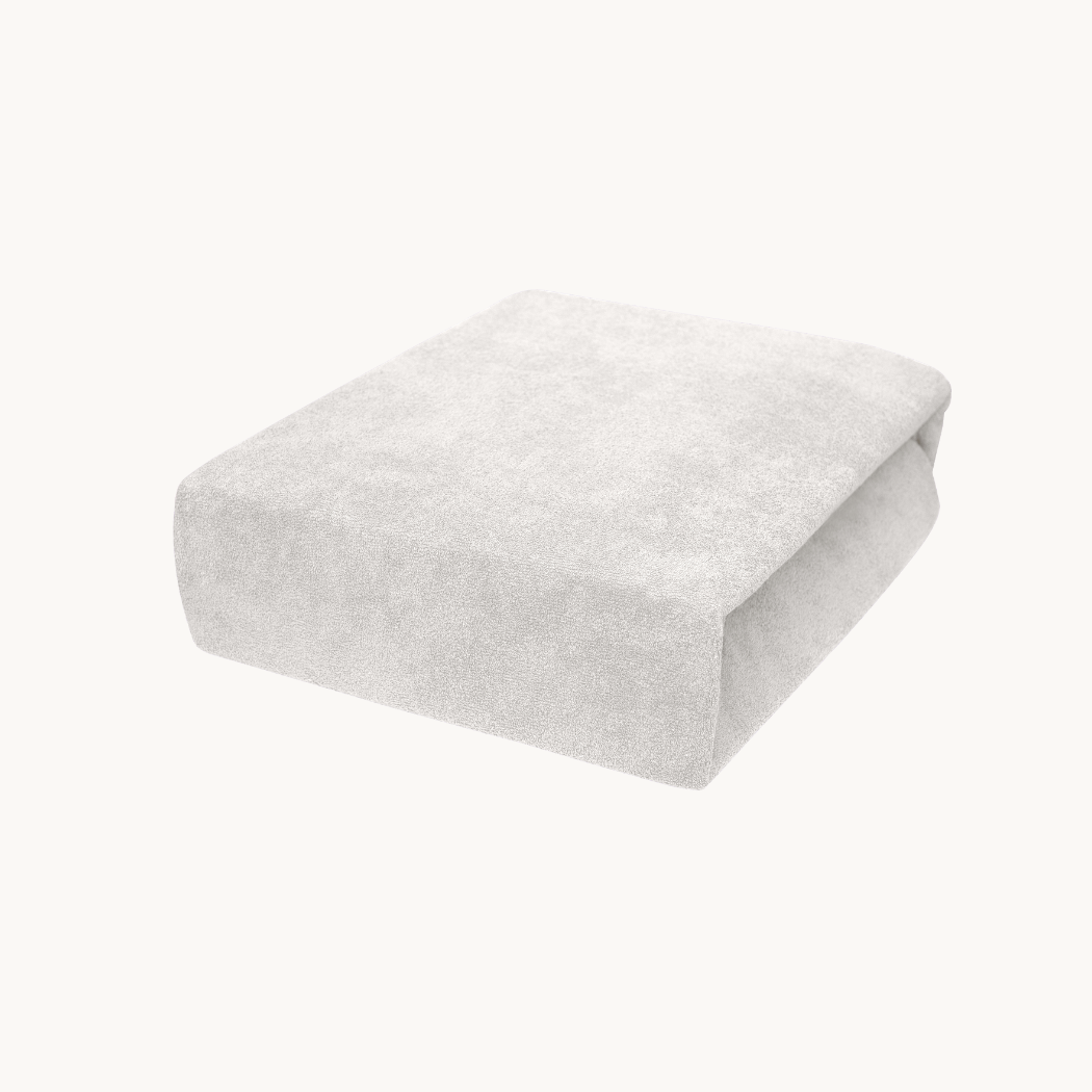 Drap-housse pour matelas velours blanc pur, lot de 2