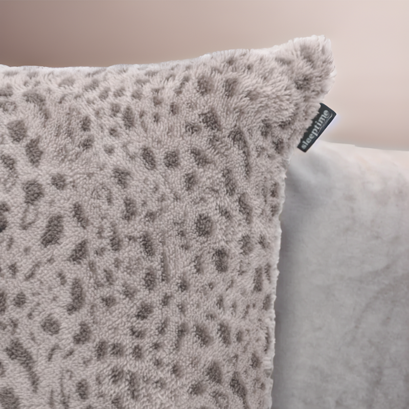 Housse de couette Teddy Fluffy Tigre Taupe
