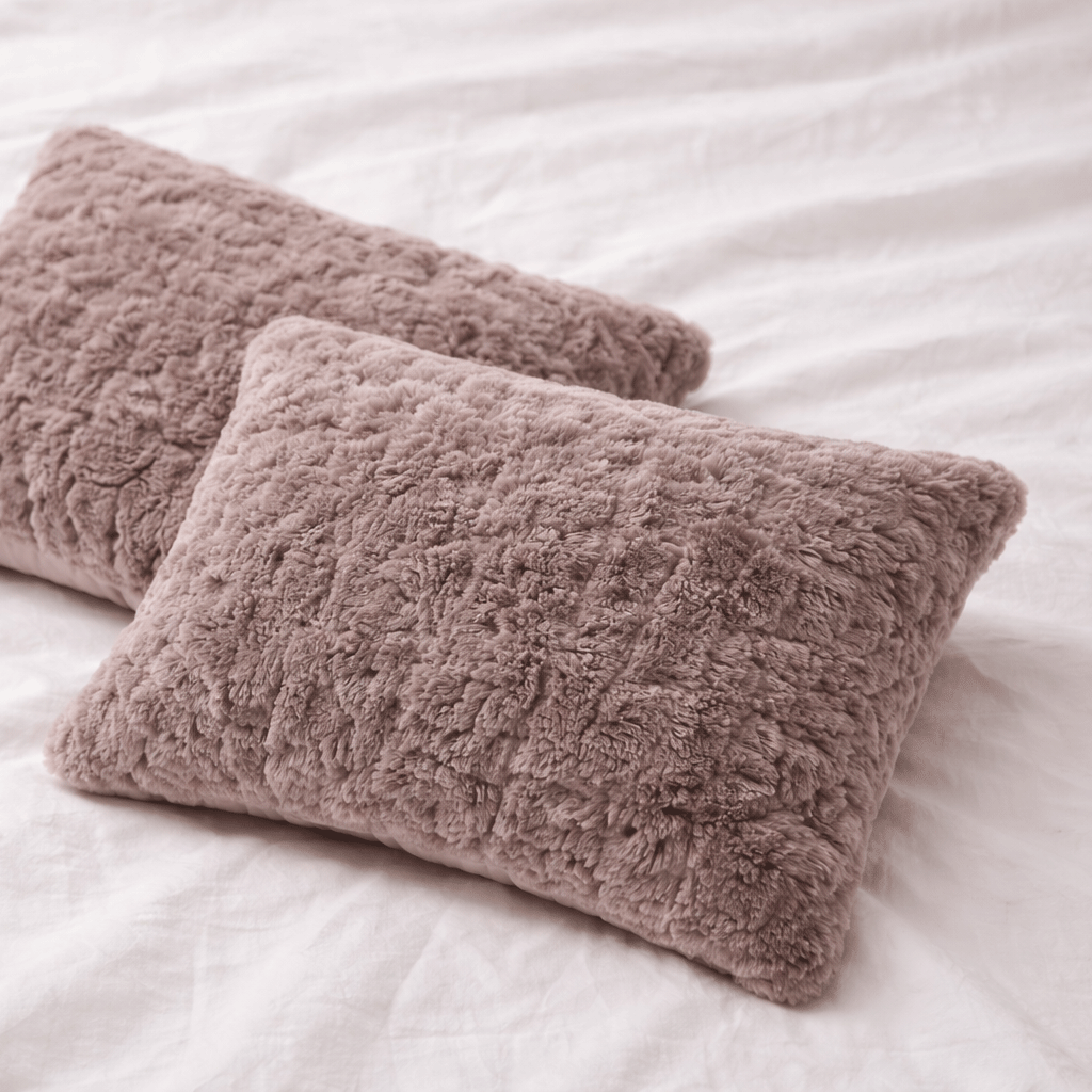 YNOT Cloud  Pom Pom Fur Taupe kussenslopen 60x70cm 2-Pack