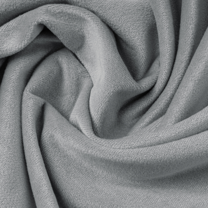 Taies d'oreiller en velours/velours gris pierre 60x70 cm (lot de 2)