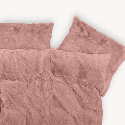 Dekbedovertrek Teddy Fleece Fluffy Nude pink