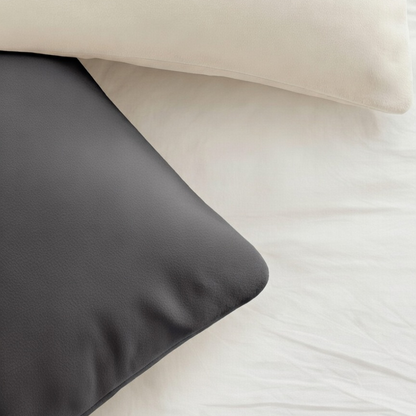 YNOT Signature Jersey Kussenslopen Fleece Antra/Greige 60x70 cm 2-pack