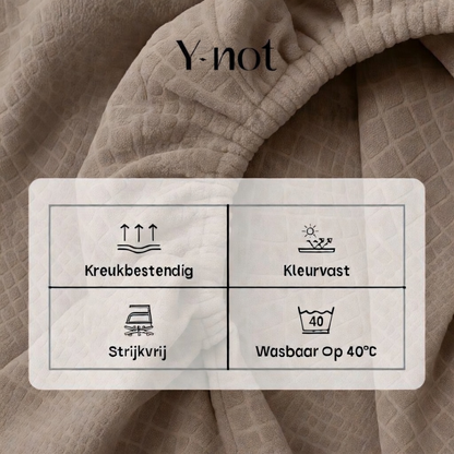 Matras Hoeslaken Velvet  Snake Skin - Desert Taupe