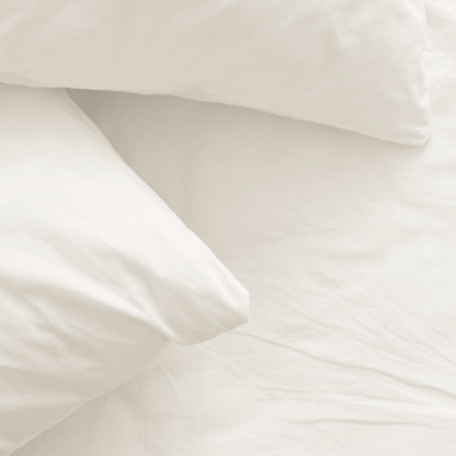 Kussenslopen Mat Satin Pearl White 60x70cm 2-Pack