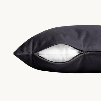 Kussenslopen Velvet Earl Grey 60x70 cm 2-pack