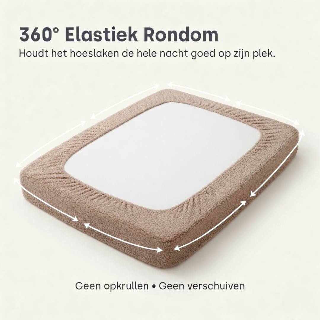 Drap-Housse pour Matelas Teddy - Café Glacé Taupe