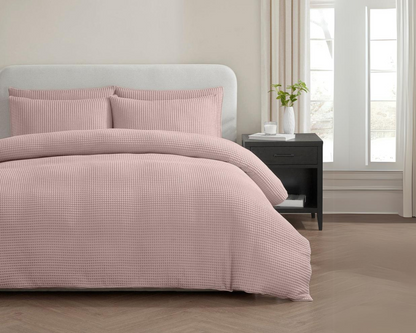Housse de couette Waffle™ Tea Pink