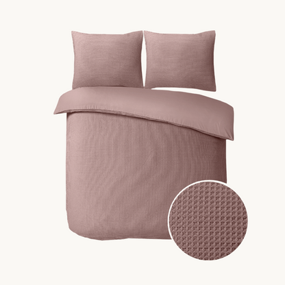 Housse de couette Waffle™ Tea Pink