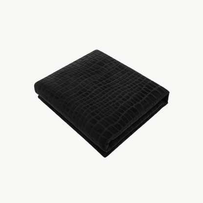 Kussenslopen Velvet Snake Skin Jet Black 60x70 cm 2-pack