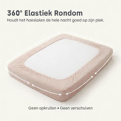 Drap-housse pour matelas Teddy - Hug Me Rose Poudré