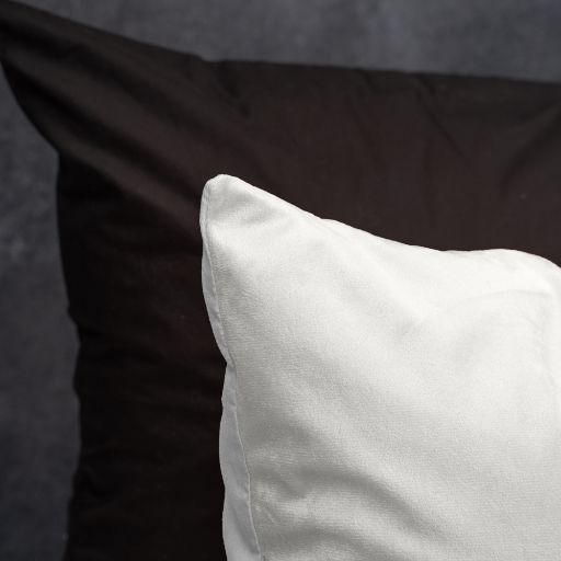 Parure housse de couette - Velours/Velours Porcelaine Blanc