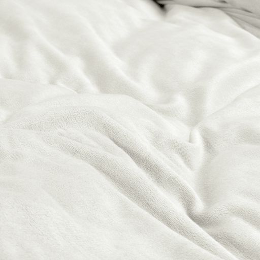 Parure housse de couette - Velours/Velours Porcelaine Blanc