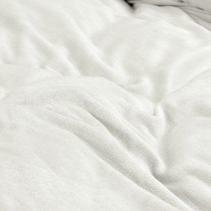 Parure housse de couette - Velours/Velours Porcelaine Blanc