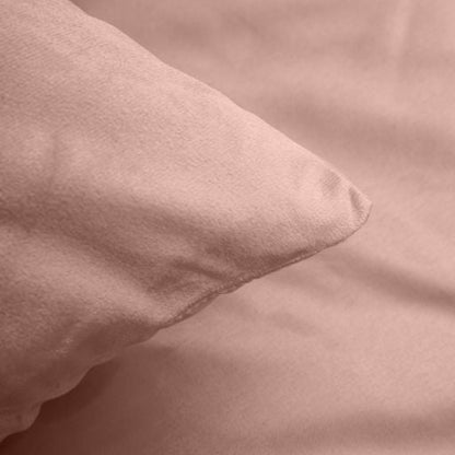 Parure housse de couette - Velours/Velours Rose Rose