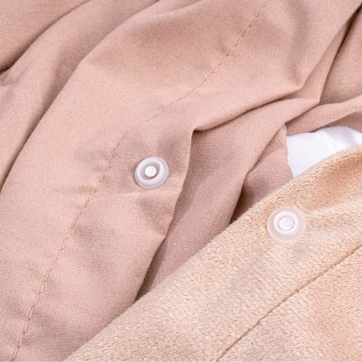 Parure housse de couette - Velours/Velours Rose Rose