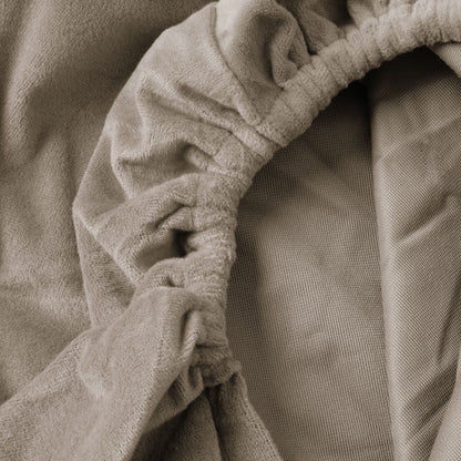 Matras Hoeslaken Velvet Tan Taupe 2-Pack