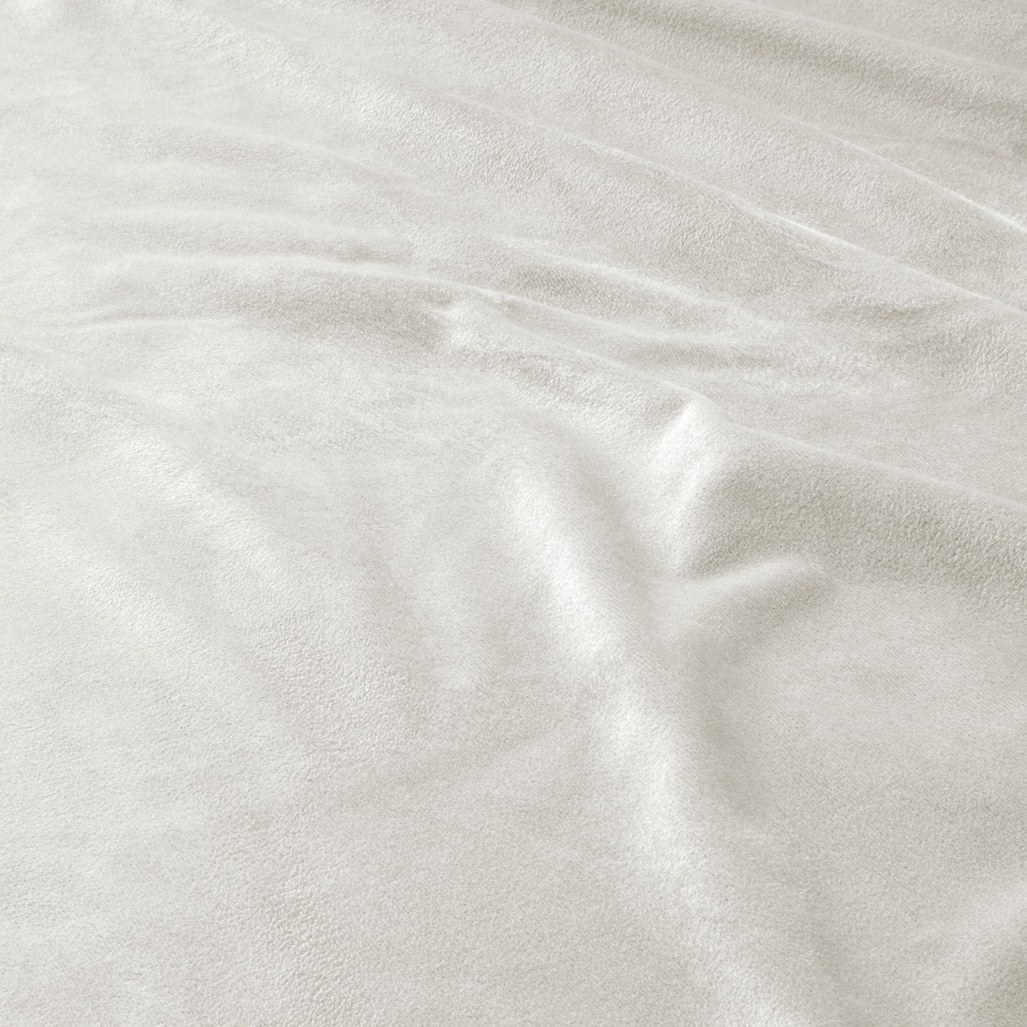 Drap-housse pour matelas velours blanc perle