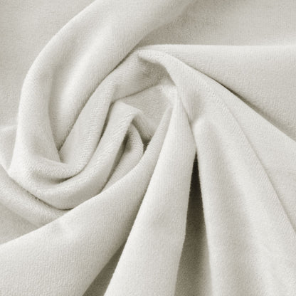 Drap-housse pour matelas velours blanc perle