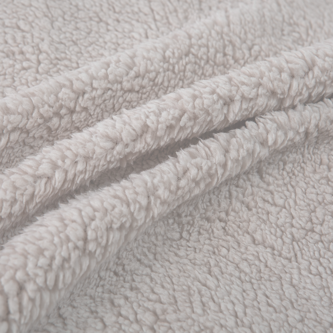 Ensemble housse de couette Teddy Café Glacé Taupe