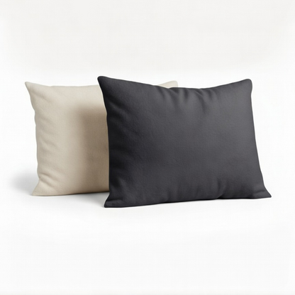 YNOT Signature Jersey Kussenslopen Fleece Antra/Greige 60x70 cm 2-pack