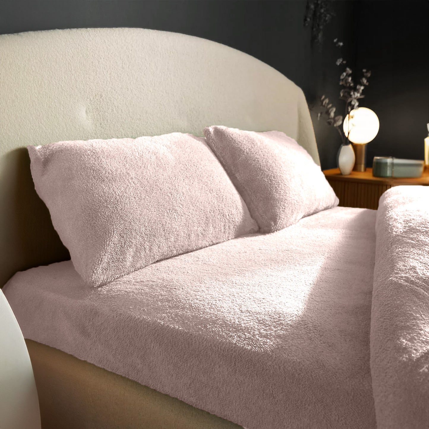 Drap-housse pour matelas Teddy - Hug Me Rose Poudré