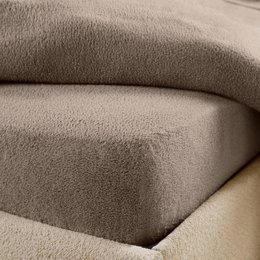 Drap-Housse pour Matelas Teddy - Café Glacé Taupe