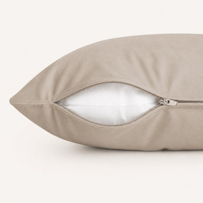 Y-NOT Kussenslopen Velvet Greige 60x70 cm 2-pack