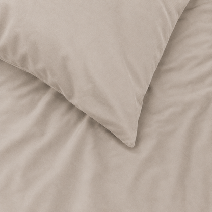 Y-NOT Kussenslopen Velvet Greige 60x70 cm 2-pack