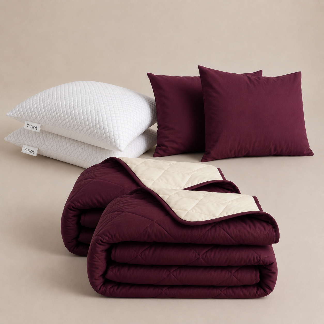 Cooling Comfort Bundel | 2 zomerdekbedden + 2 slopen + 2 Cooling Hoofdkussens | Plum 140x200