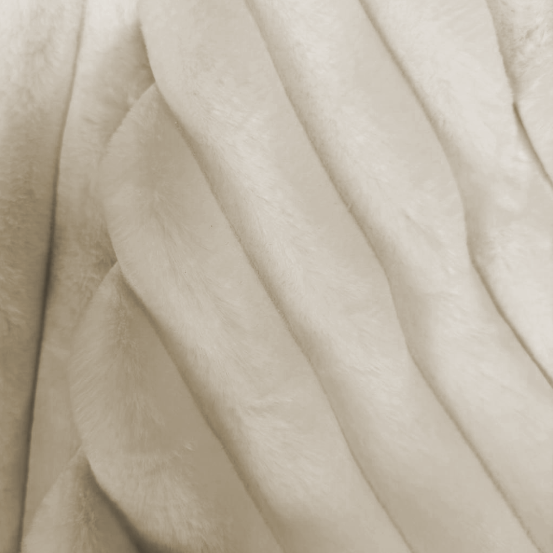 Housse de couette Teddy Rib Offwhite