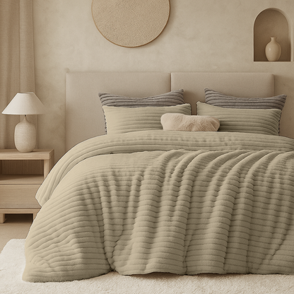 Dekbedovertrek Teddy Chunky Rib™ Sand