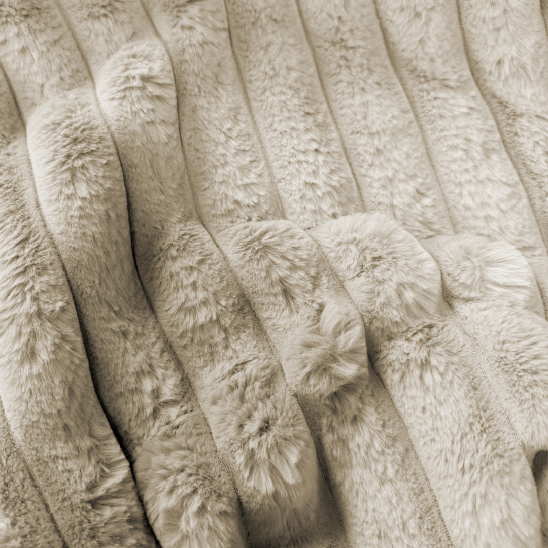 Housse de couette Teddy Rib Offwhite