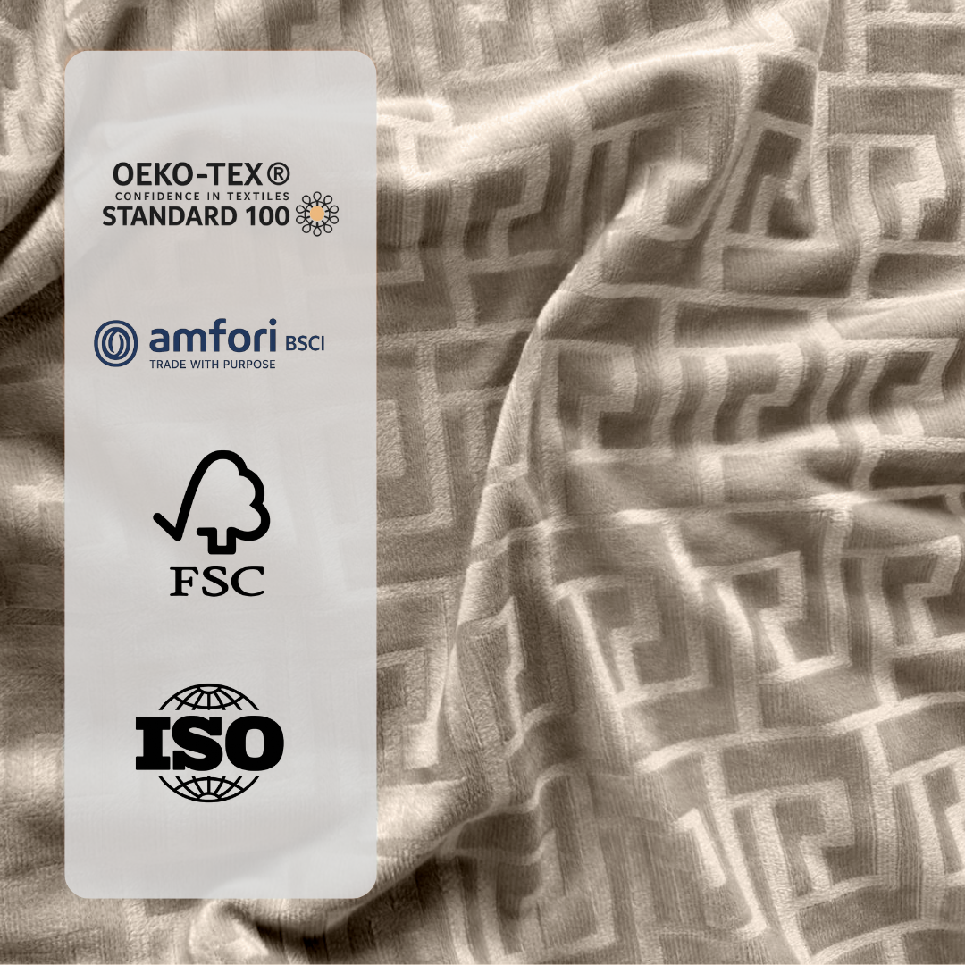 Taies d'oreiller Teddy - Café Glacé Taupe