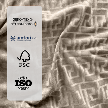 Taies d'oreiller Teddy - Café Glacé Taupe