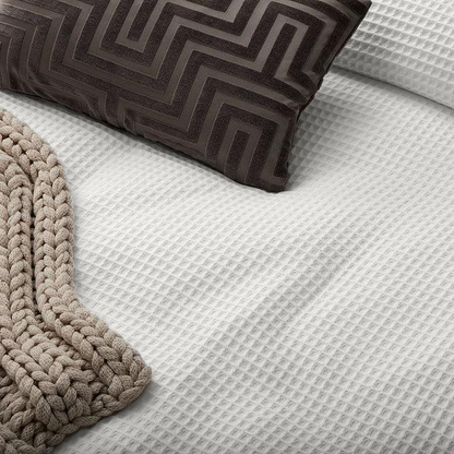 Kussenslopen Waffle White 60x70cm 2-Pack