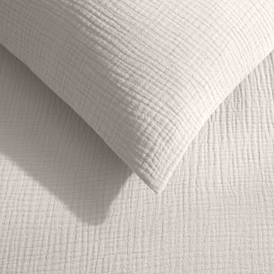 Kussenslopen set Mousseline 220TC Offwhite 60x70 cm 2-Pack