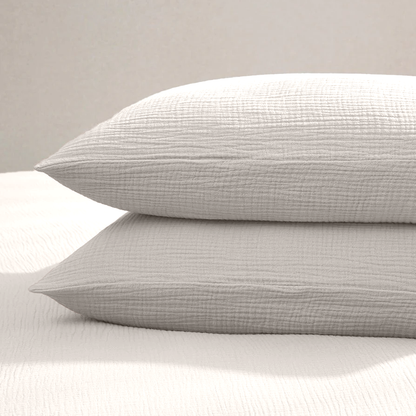 Kussenslopen set Mousseline 220TC Offwhite 60x70 cm 2-Pack