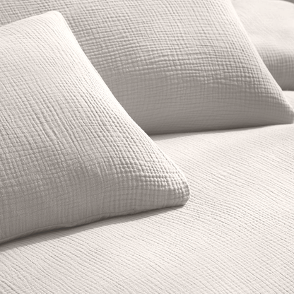 Kussenslopen set Mousseline 220TC Offwhite 60x70 cm 2-Pack