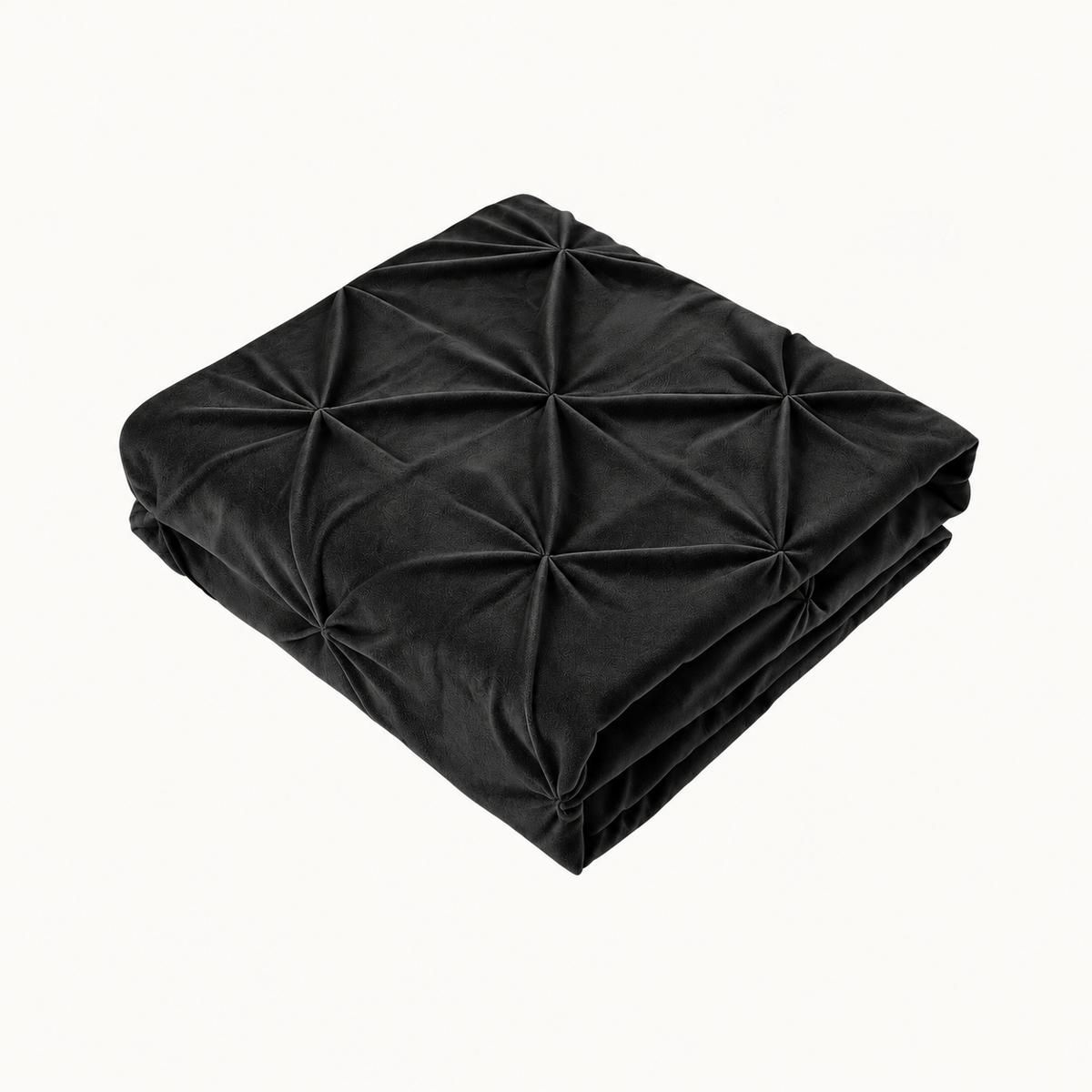 Kussenslopen Velvet Diamond Zwart 60x70cm 2-Pack
