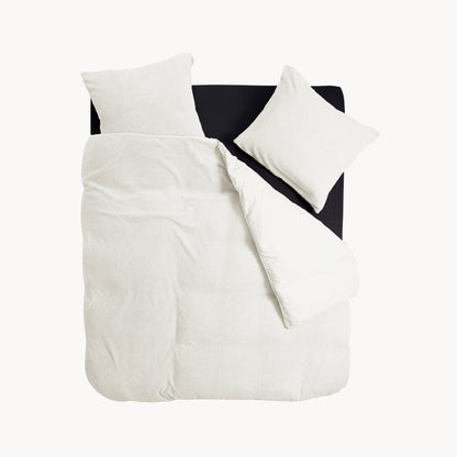 Parure housse de couette Teddy Sleep on Clouds Blanc