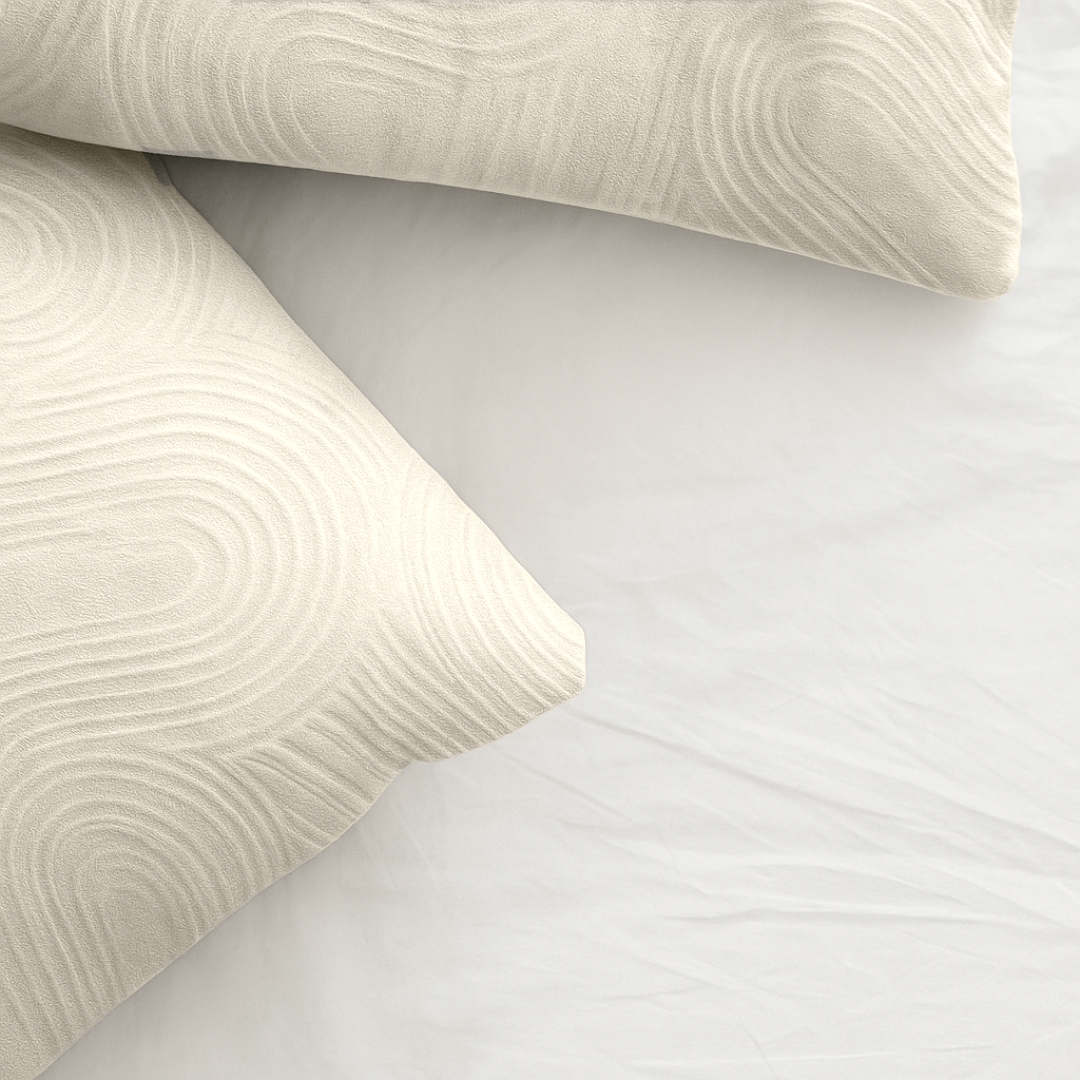 Kussenslopen Velvet Japandi Pearl White 60x70 cm 2-pack