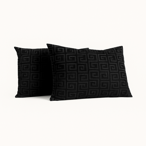 Kussenslopen Velvet™ Designer Black 60x70cm 2-Pack