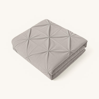 Kussenslopen Mat Satijn Diamond Taupe 60x70cm 2-Pack