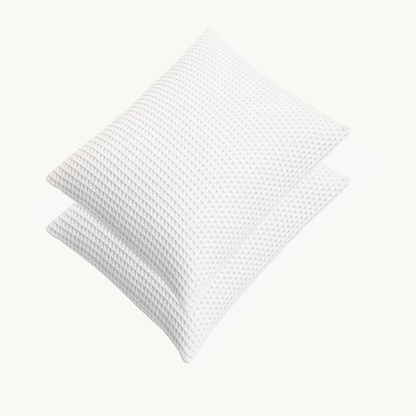 Kussenslopen Waffle White 60x70cm 2-Pack