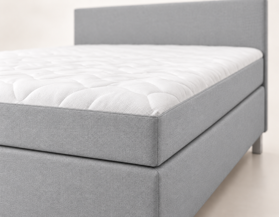 Y-NOT Nora boxspring Grijs – matrasdetail