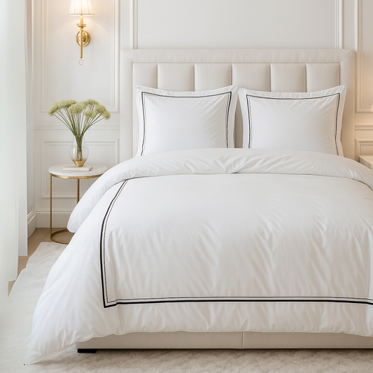 Housse de couette Matte Satin™ Olaf Blanc