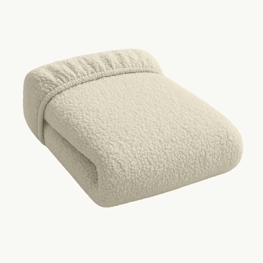 Drap-housse pour matelas Teddy - Blanc Cappuccino
