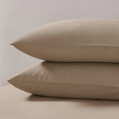 Kussenslopen Mat Satijn Taupe 60x70cm 2-Pack