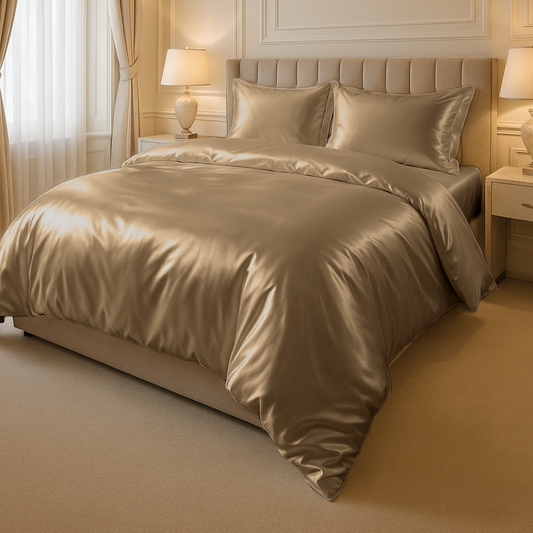 Dekbedovertrek Satijn™ Effen Tranquil Taupe